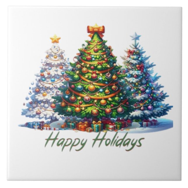 Azulejo árbol de Navidad  (Frente)