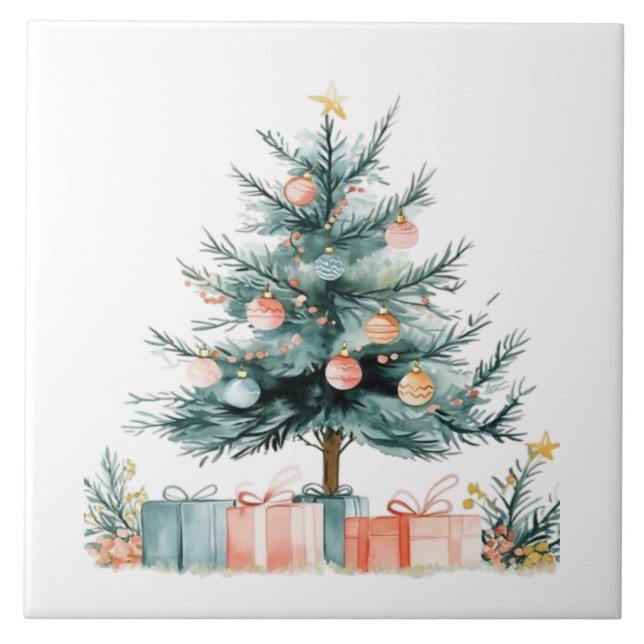 Azulejo árbol de Navidad  (Frente)