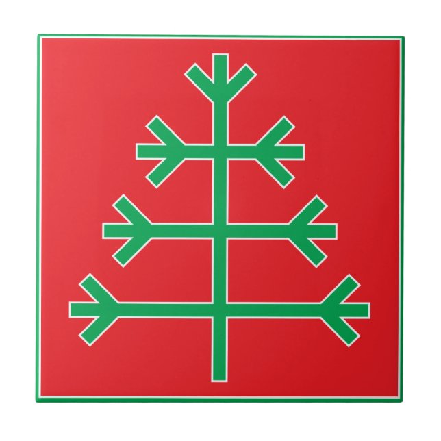 Azulejo árbol de Navidad (Frente)