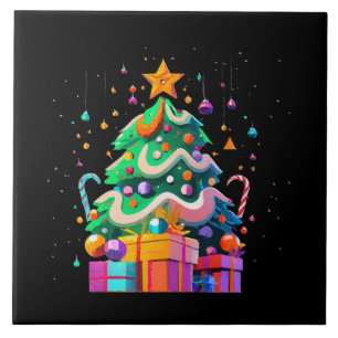 Azulejo Árbol de Navidad Mágico Resplandor