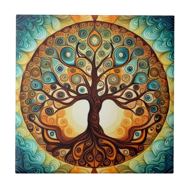 Azulejo Árbol de vida (Frente)