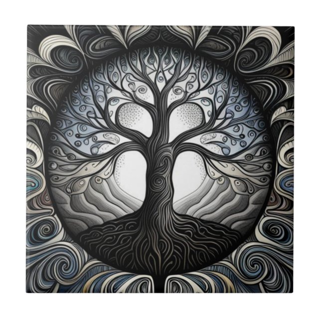 Azulejo Árbol de vida (Frente)