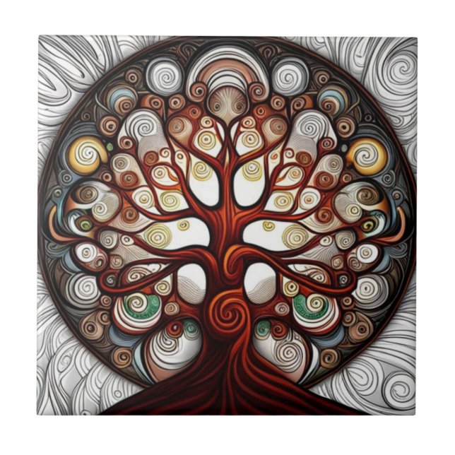 Azulejo Árbol de vida (Frente)