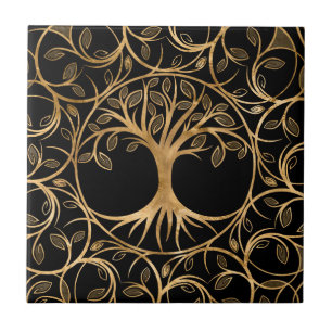 Azulejo Árbol de vida - Marco Yggdrasil Mandala