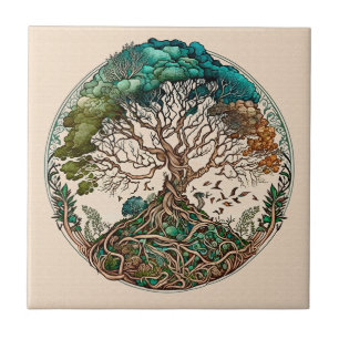 Azulejo Árbol de vida, nudos celtas