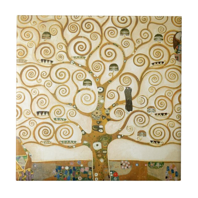 Azulejo Árbol de vida por Gustav Klimt (Frente)