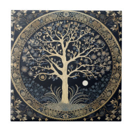 Azulejo Árbol dorado de la vida