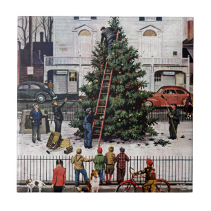 Azulejo Árbol en plaza