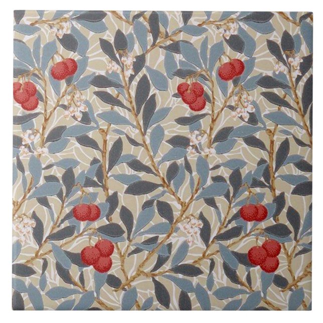 Azulejo Árbol Redberry, William Morris (Frente)