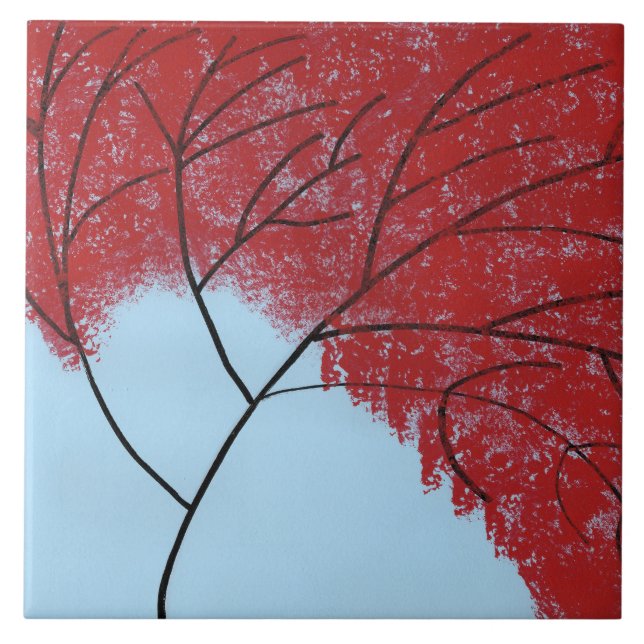 Azulejo Árbol Rojo (Frente)