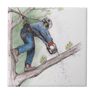 Azulejo Arborista del cirujano de árbol