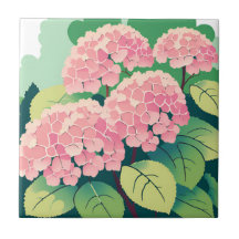 Arbustos de Hortensias Rosadas Hermosas
