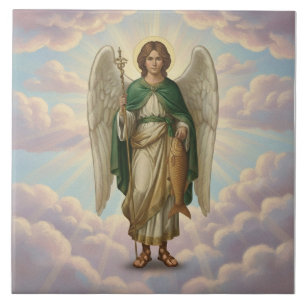Azulejo Arcángel Rafael Ángel