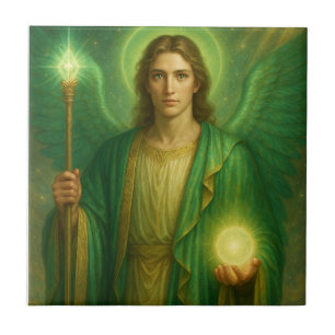 Azulejo Archangel Raphael - Divino Sanador de la Luz