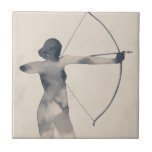 Azulejo Archeress Watercolor Silhouette<br><div class="desc">Arquesa I de Grace Popp. | 138501D</div>