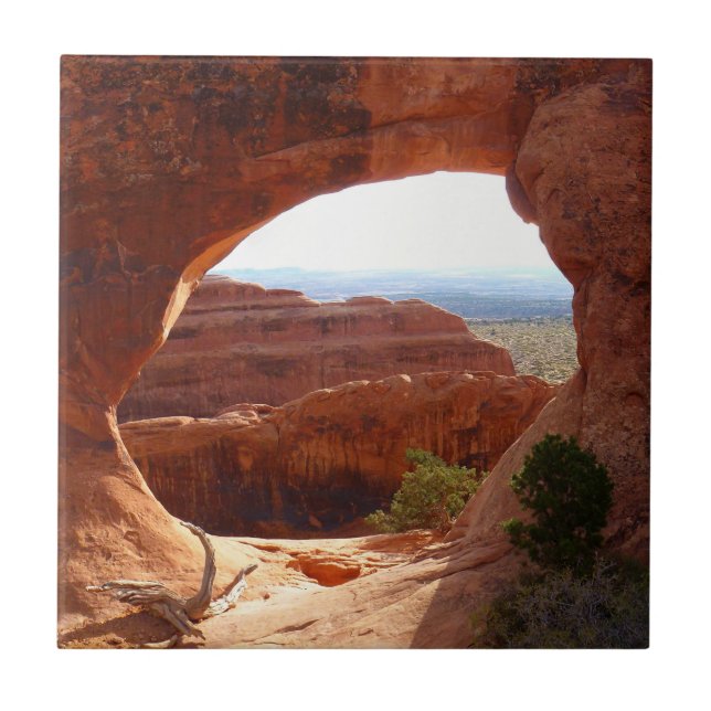 Azulejo Arco de partición I en el Parque Nacional Arches (Frente)
