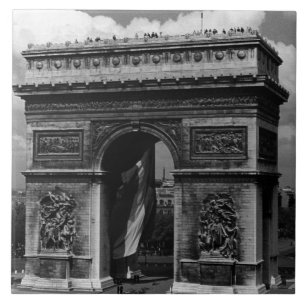 Azulejo Arco de Triunfo de París Francia Vintage Plaza Eto