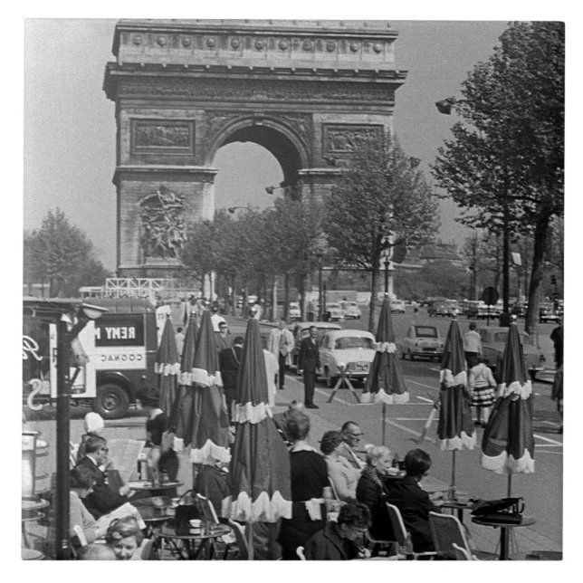 Azulejo Arco triunfal en Francia (Frente)