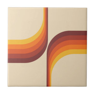 Azulejo Arcos coloridos de estilo retro