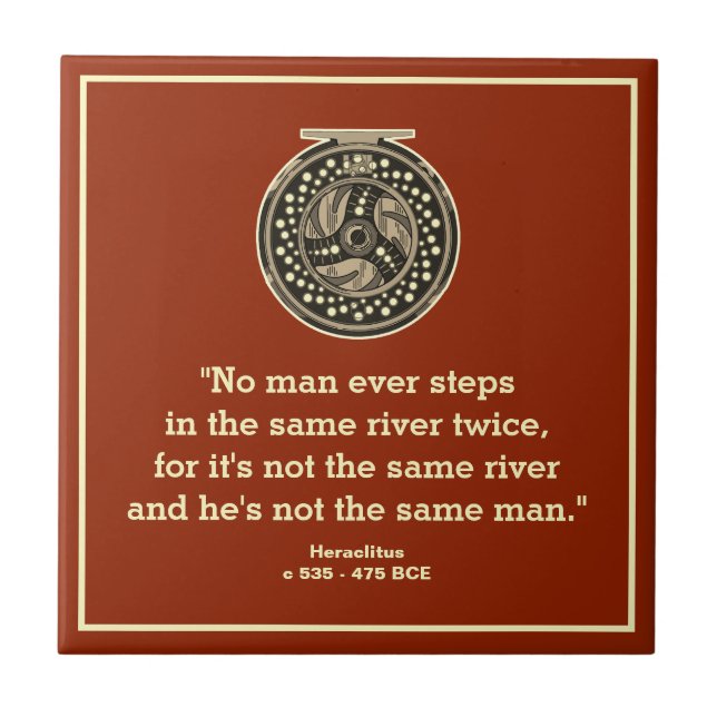 Azulejo Arenque de pesca para pescador (Frente)