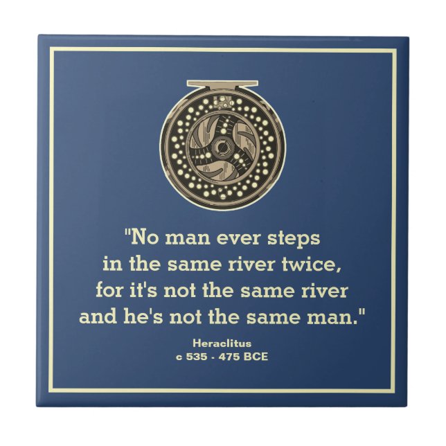 Azulejo Arenque de pesca para pescador (Frente)