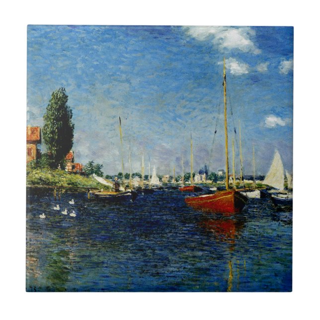 Azulejo Argenteuil, pintura de arte fino de Claude Monet (Frente)