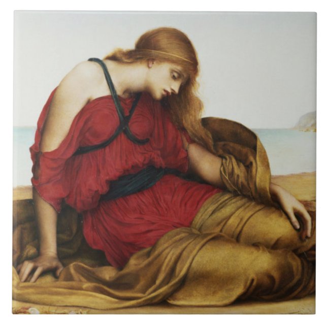 Azulejo Ariadne en Naxos (Mito griego clásico) (Frente)