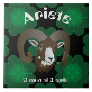 Azulejo Ariete 21 al marzo 20 Tiles Aprile