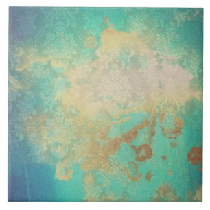 Azulejo Aristóteles azul-verde azulado beige de aparienci