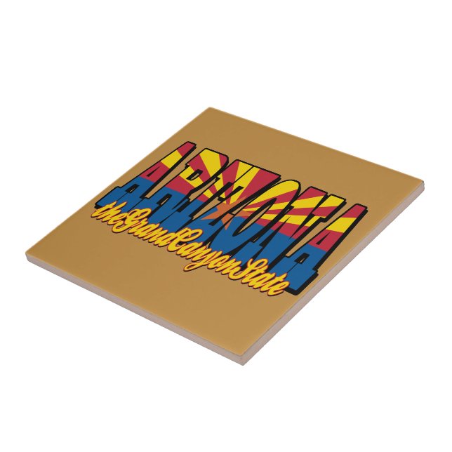 Azulejo Arizona the Grand Canyon State (Lado)