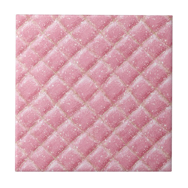 Azulejo Arlequín Glam Brillante Rosa (Frente)