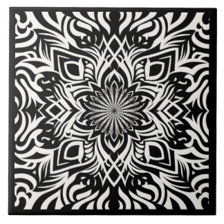 Azulejo Armonía de B&W (con borde)