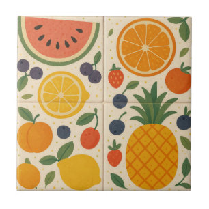 Azulejo Armonía de frutas de verano - Niveles de cerámica 