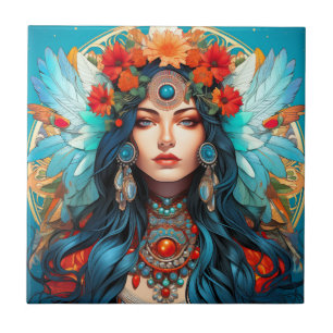 Azulejo Armonía en el patrimonio - Diseño Art Nouveau