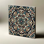 Azulejo Armonía en simetría: Obra maestra geométrica<br><div class="desc">"Armonía en Simetría" es un diseño de patrones geométricos exquisito que personifica la belleza de la simetría. Esta obra maestra es un cautivador conjunto de formas, meticulosamente dispuestas para crear una composición armoniosa y equilibrada. El uso de colores ricos y vibrantes añade profundidad y emoción, invitando a los espectadores a...</div>