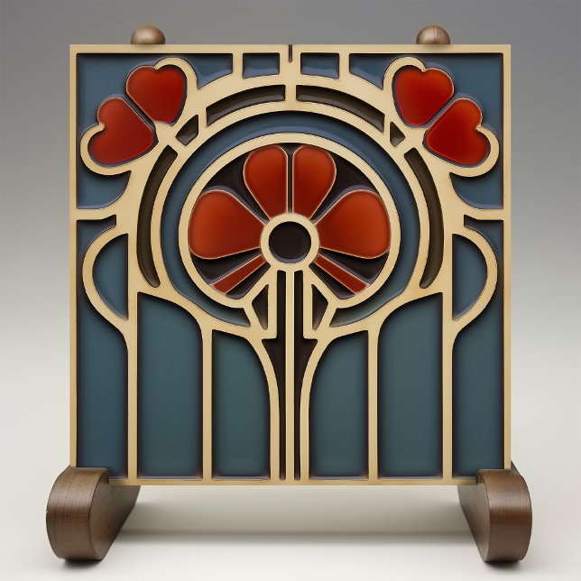 Azulejo Armonía floral mosaico geométrico (Subido por el creador)