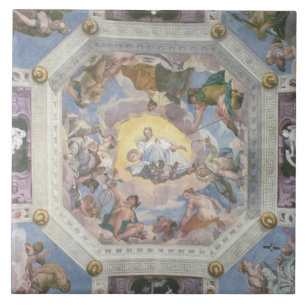 Azulejo Armonía universal, o amor divino, del ceilin