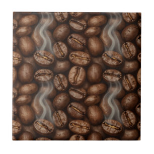 Azulejo Aroma de Vapor de Granos de Café Frescamente Tosta