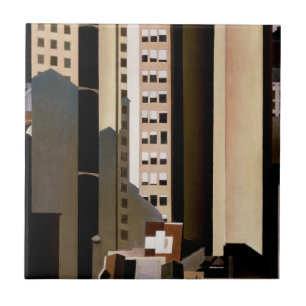 Azulejo Arquitectura antigua, rascacielos por Sheeler, 192