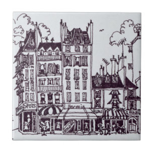 Azulejo Arquitectura de Haussmann Rue de Sevres