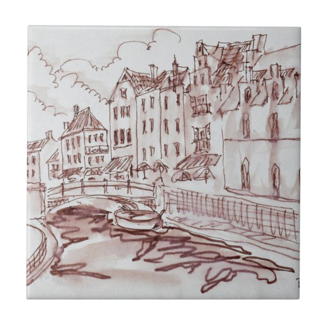 Azulejo Arquitectura flamenca| Gante, Bélgica (Frente)