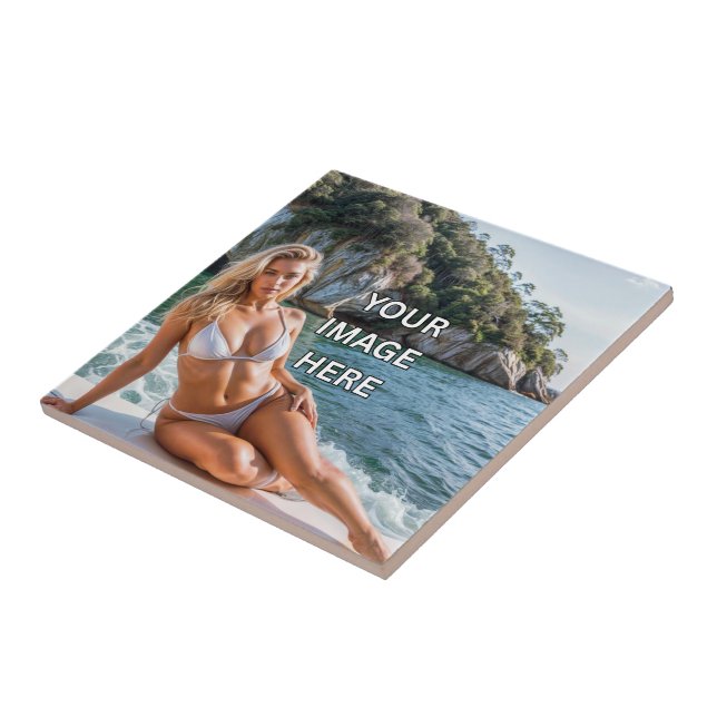 Azulejo ART! 🎨 Custom Ceramic Tile – Add Image or Text (Lado)