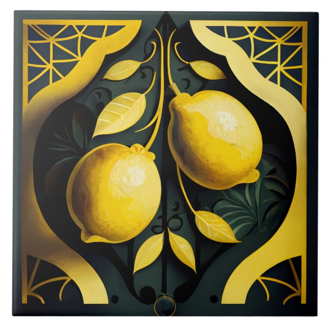Azulejo Art Deco Lemons (Frente)