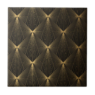 Azulejo Art déco,oro negro,elegante,chic,patrón,elegante,t