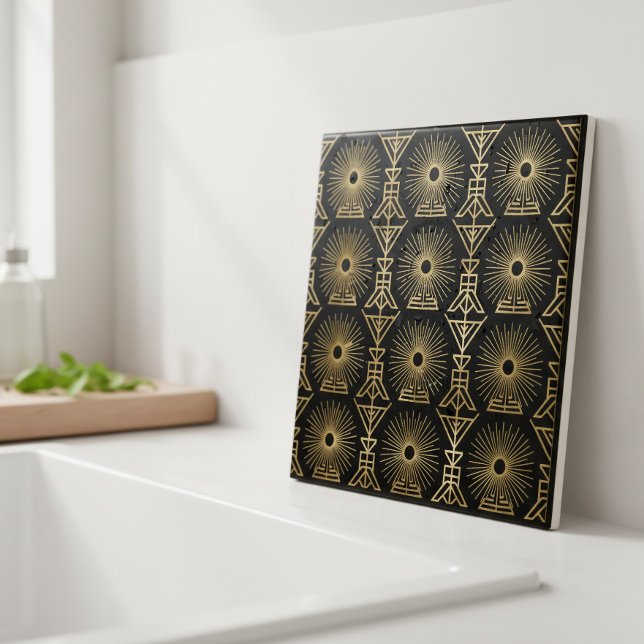 Azulejo Art Deco Seamless Starburst Geometric Pat#8 ID1196 (Subido por el creador)