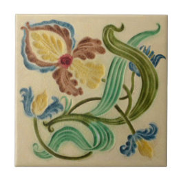 Azulejo Art Nouveau Boote Iris c1900 Repro Latino Victoria