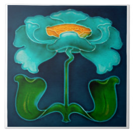 Azulejo Art Nouveau Ceramic Fireplace Wall tile