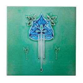 Azulejo Art Nouveau Ceramic Fireplace Wall tile