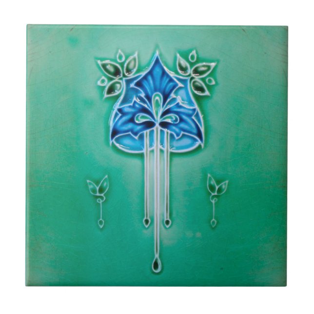 Azulejo Art Nouveau Ceramic Fireplace Wall tile (Frente)