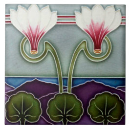 Azulejo Art nouveau ceramic tile